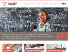 Tablet Screenshot of behaviourchange.net